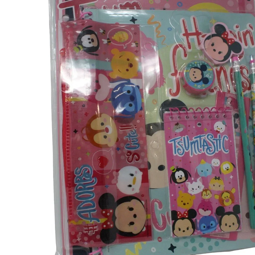 Disney TSUM TSUM 11PC School Supply Activity Stationary Set Multi Characters - Picture 3 of 6